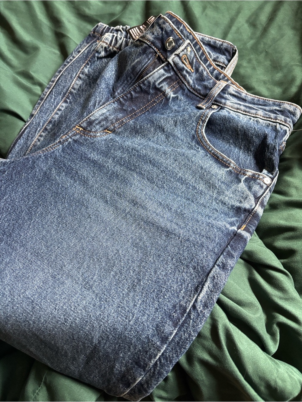 INC International Concepts Dark Blue Bootcut Jeans — High Rise